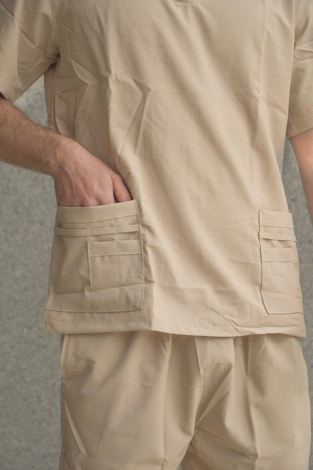 Uniforme Beige - Antifluido licrado