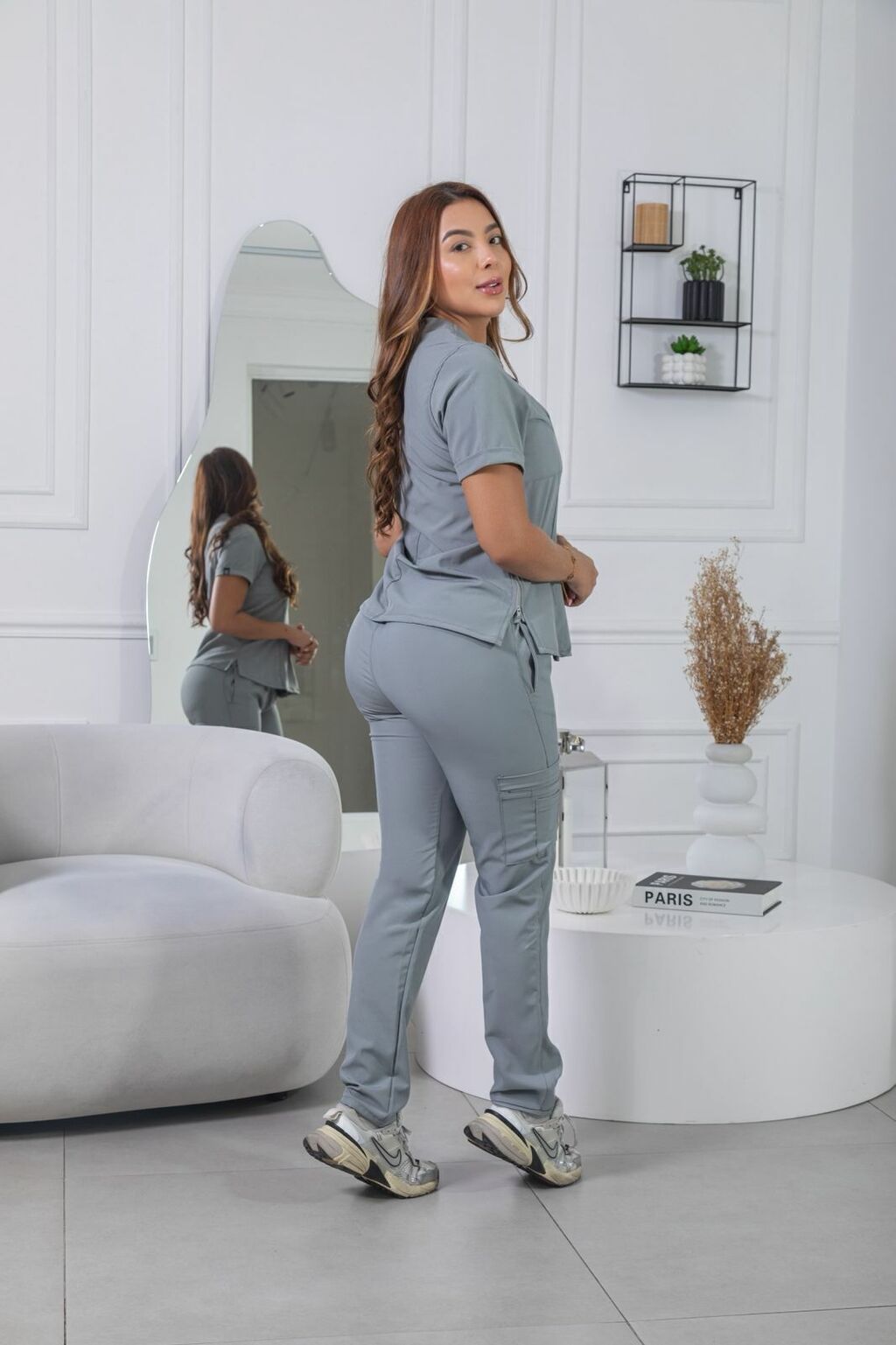 Uniforme Gris claro - Antifluido Licrado