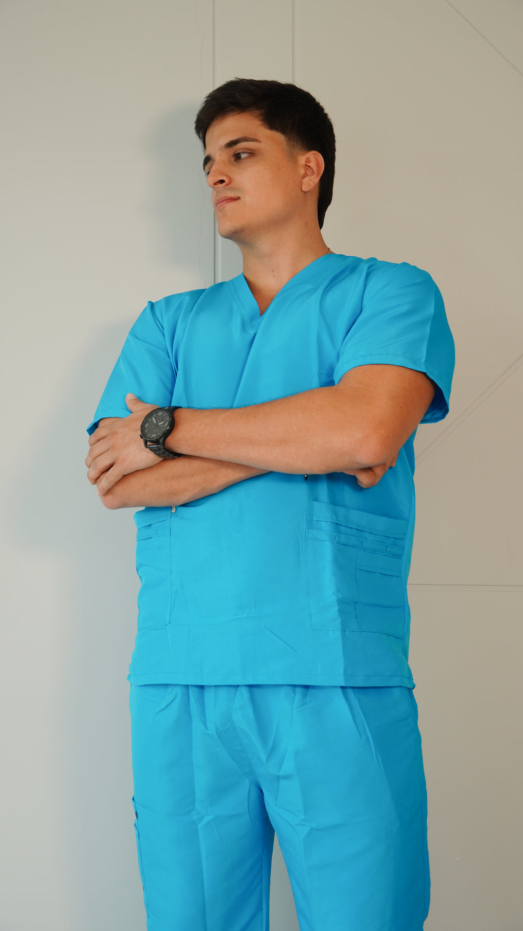 Uniforme Azul chicle - Antifluido rigido