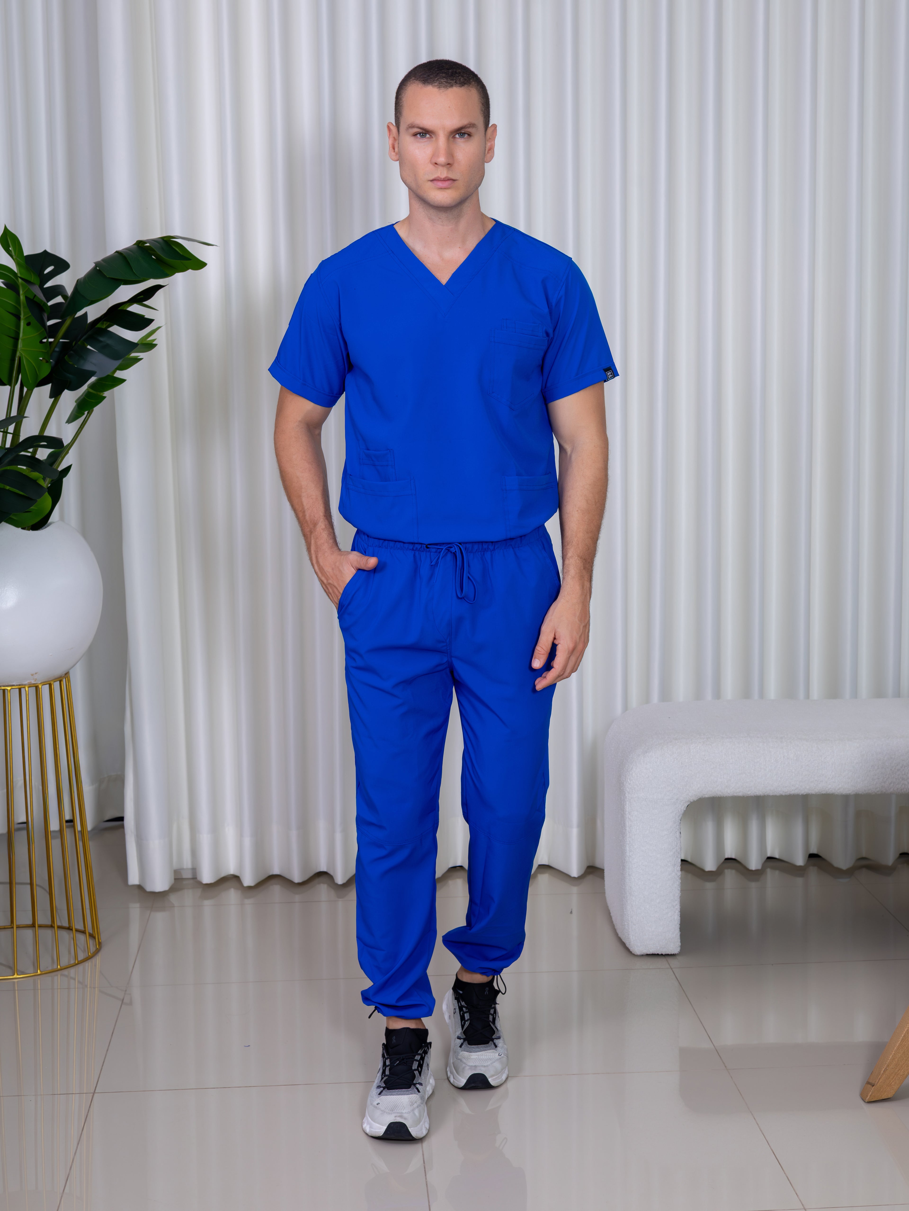 Uniforme Azul rey - Premium Caballero