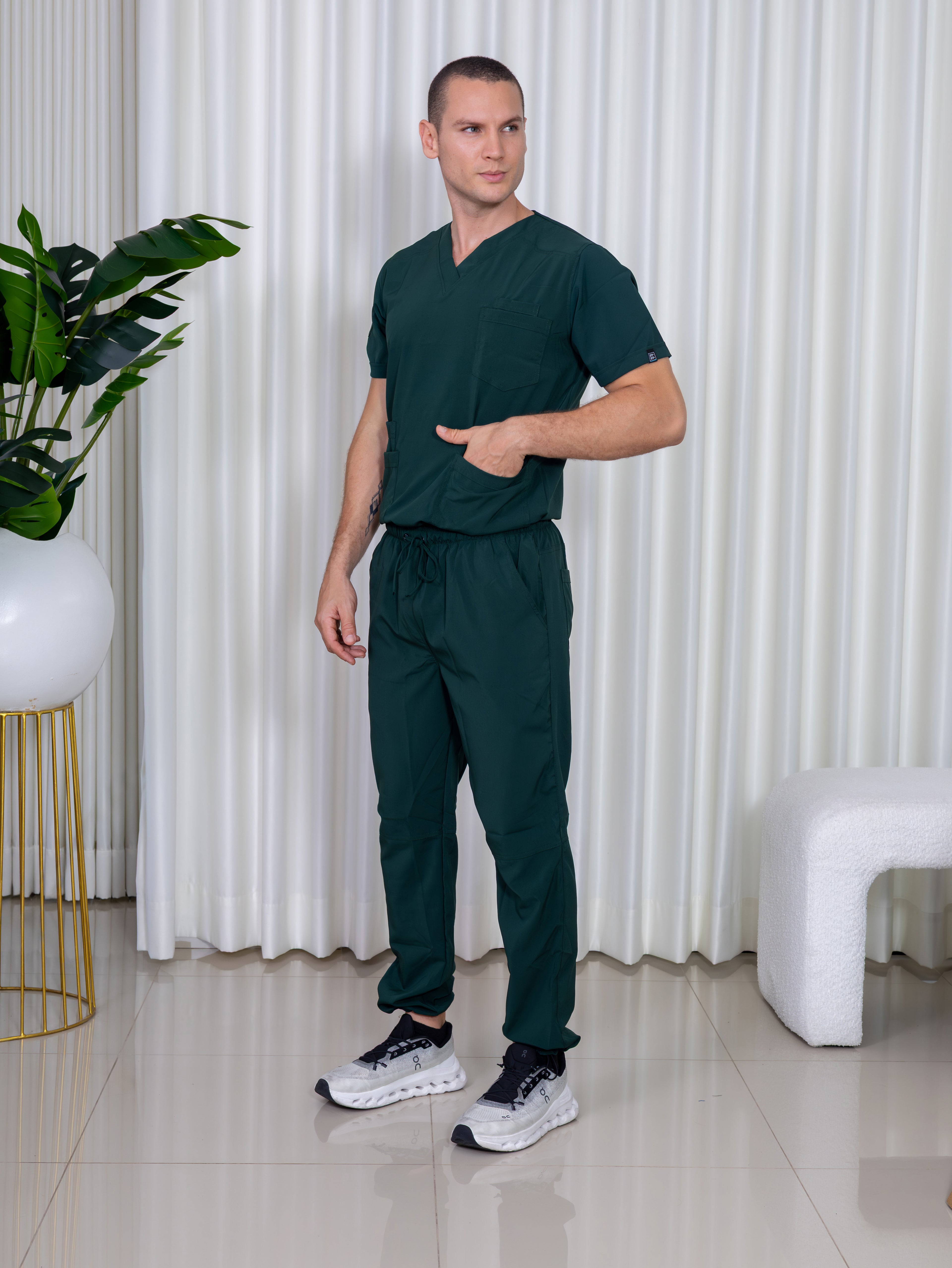 Uniforme Verde pino - Premium Caballero