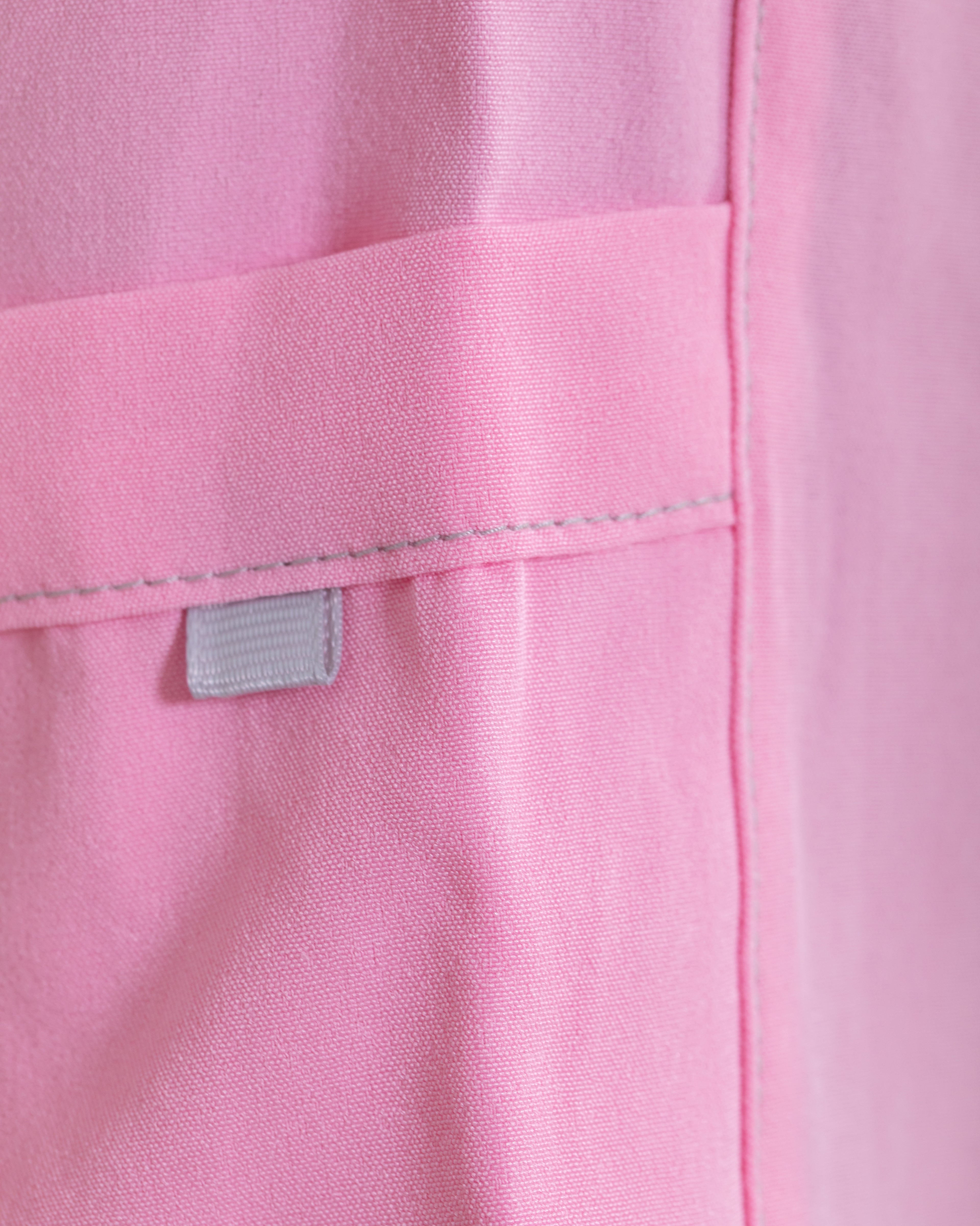 Uniforme Rosado hilo gris - Algodon Licrado Delgado