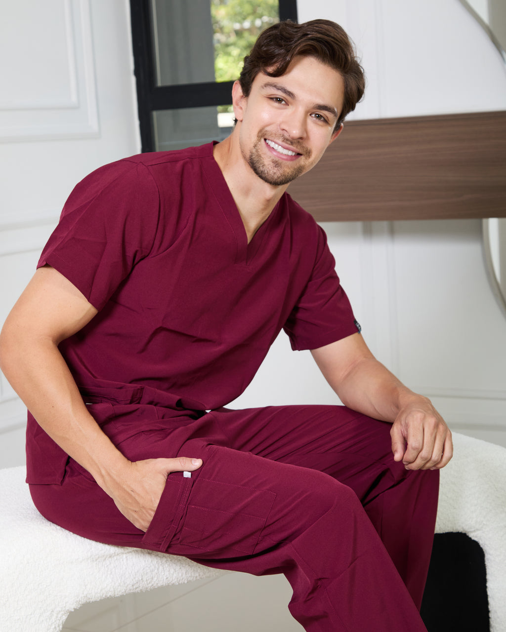 Uniforme Vinotinto - Antifluido licrado