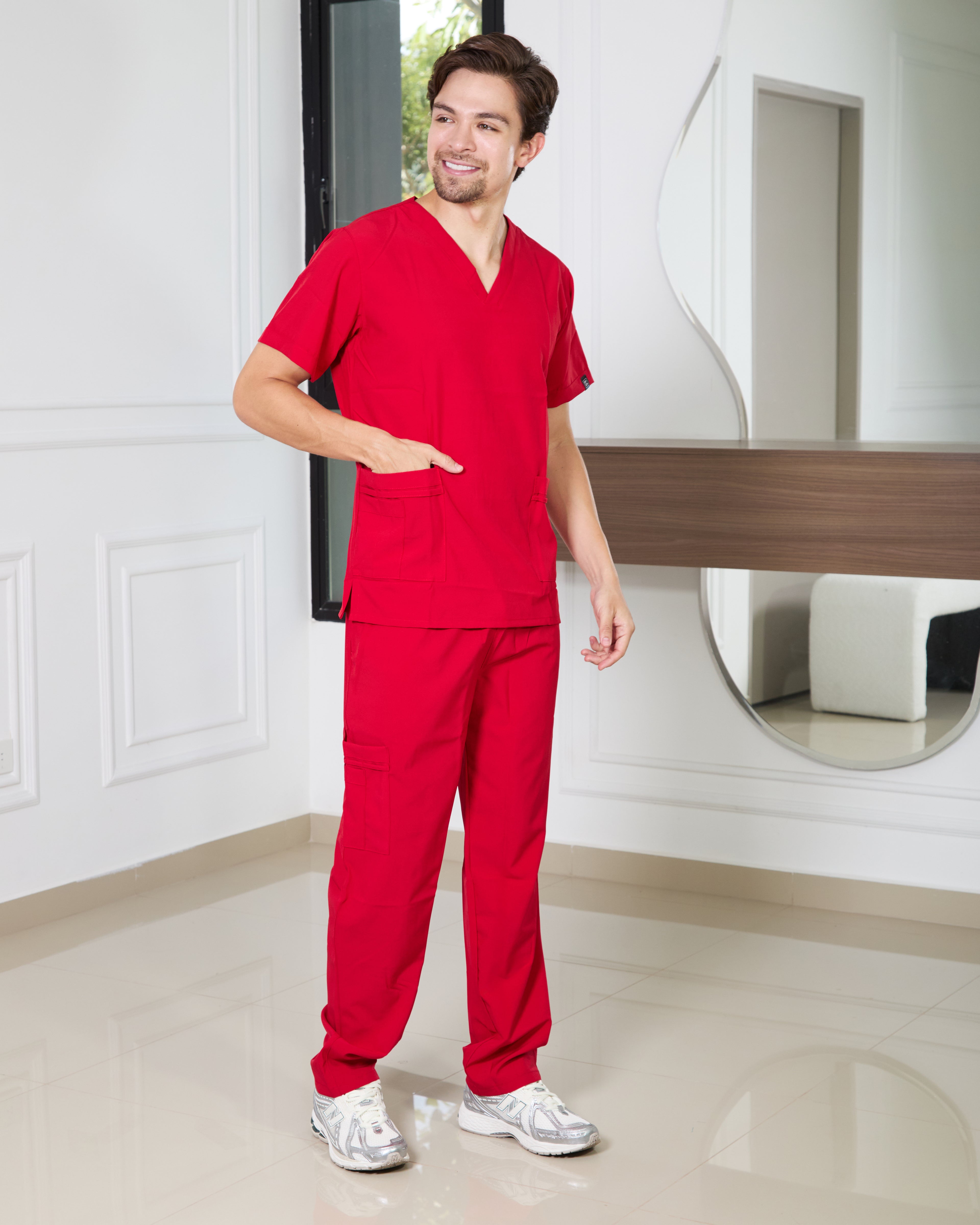 Uniforme Rojo - Antifluido Licrado