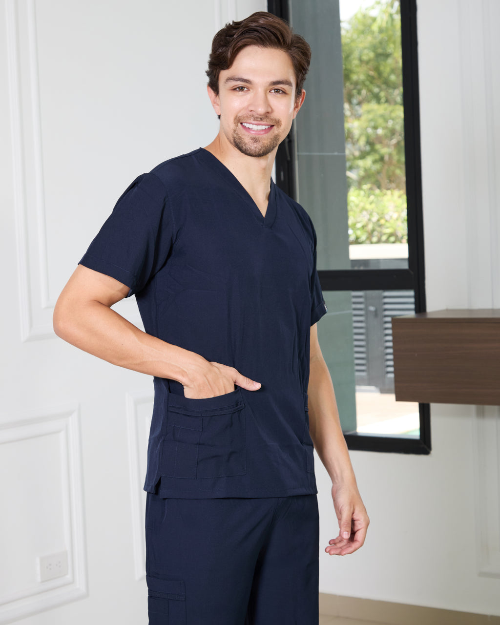 Uniforme Azul oscuro - Antifluido licrado