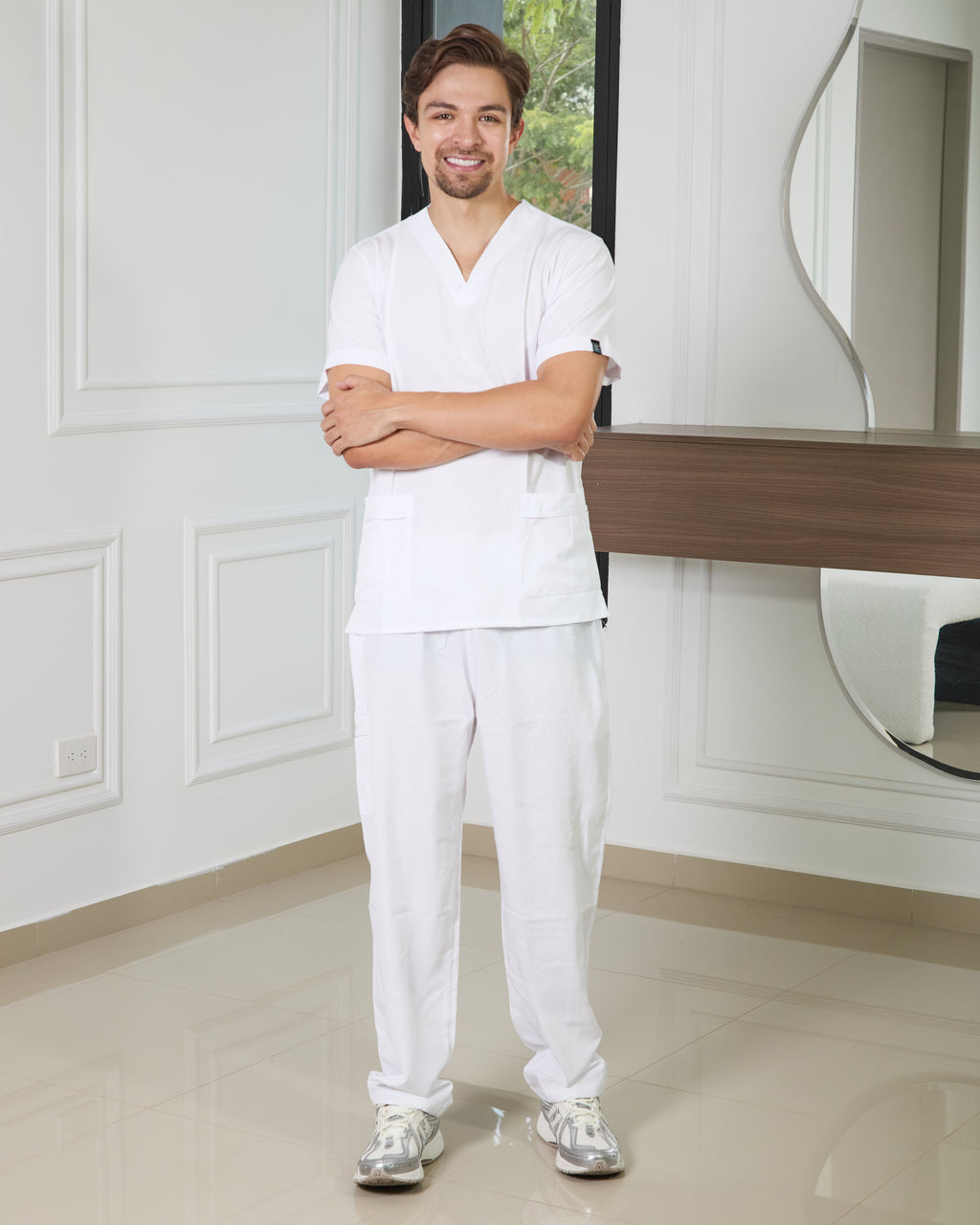 Uniforme Blanco - Antifluido Licrado