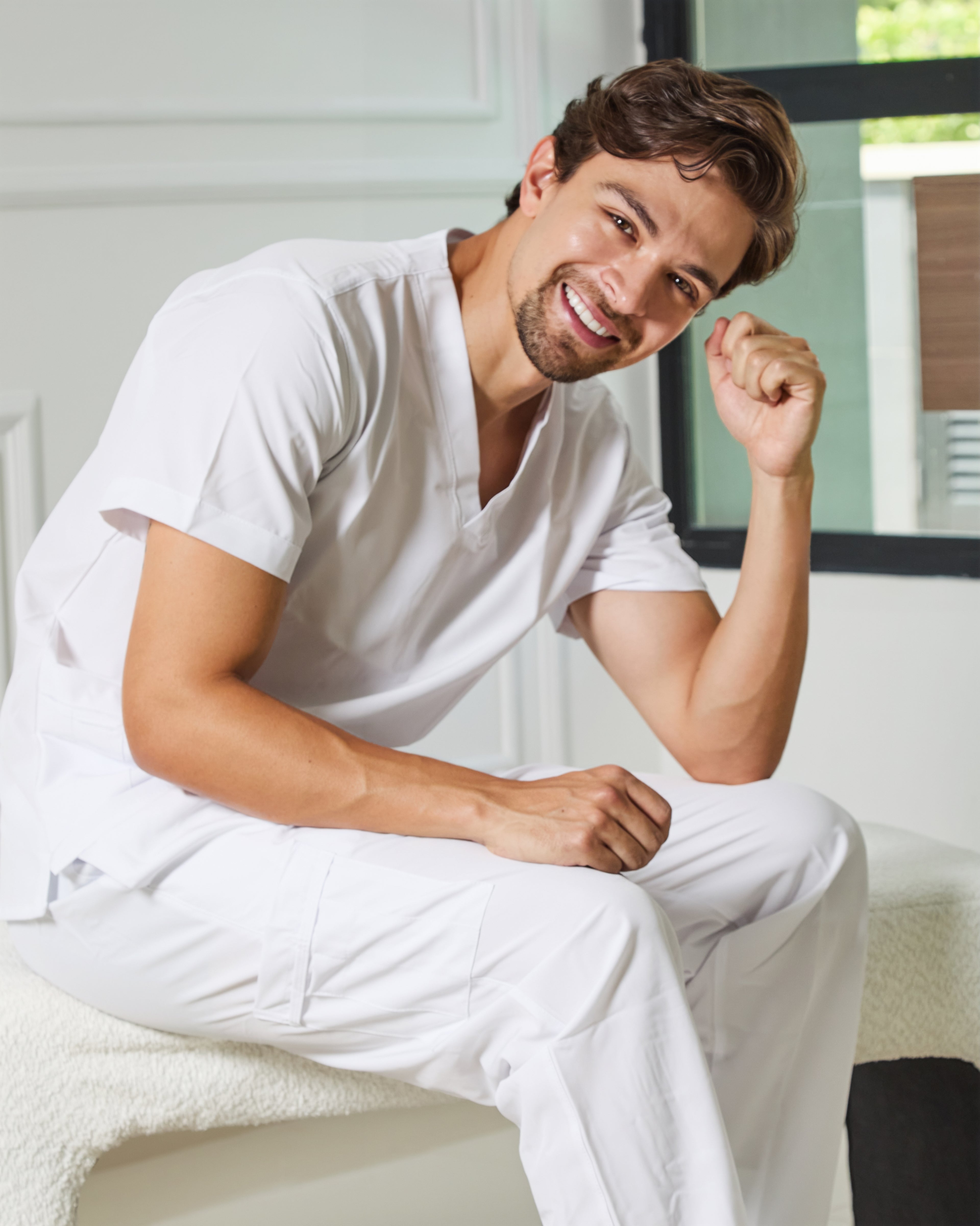Uniforme Blanco - Antifluido Licrado