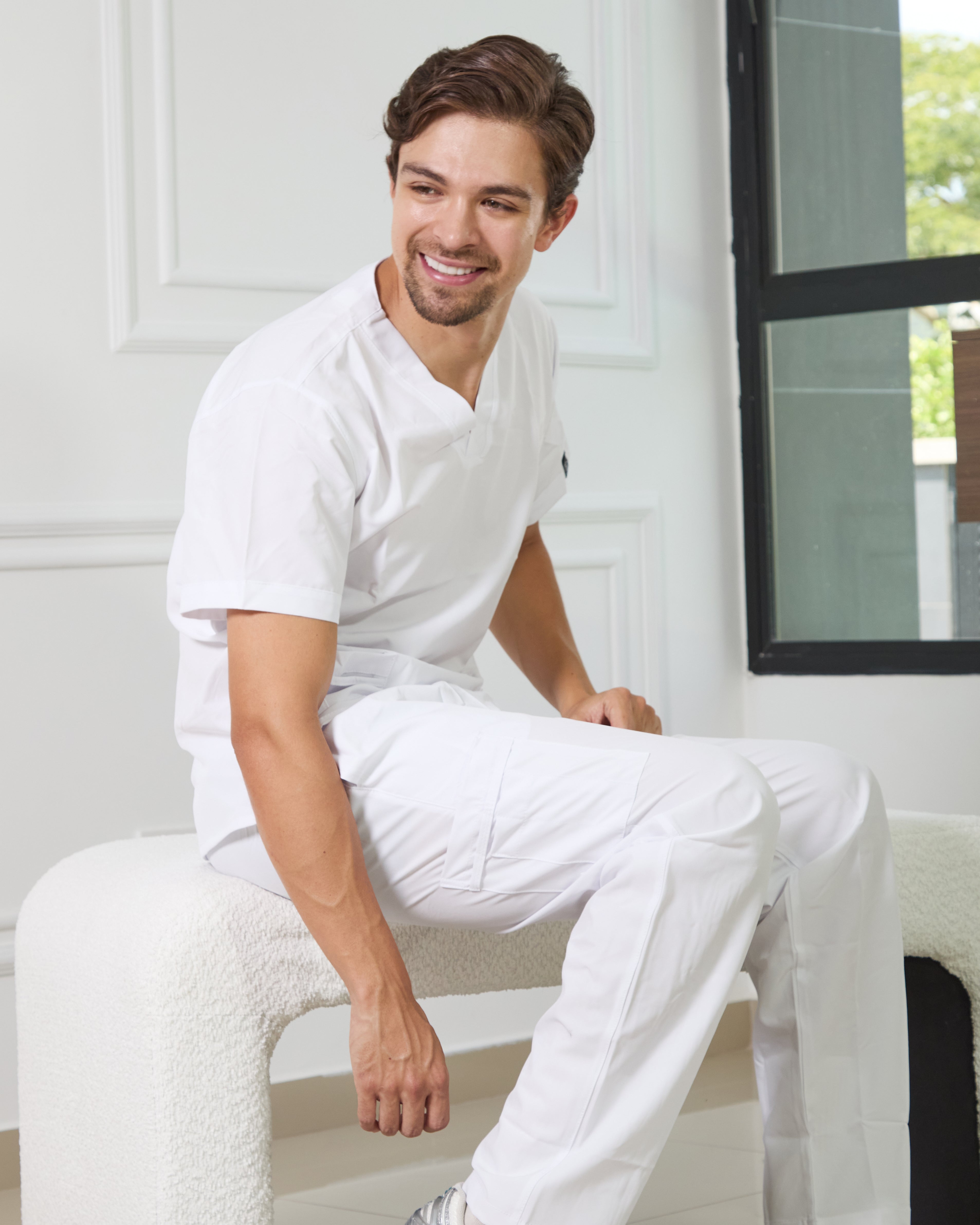Uniforme Blanco - Antifluido Licrado