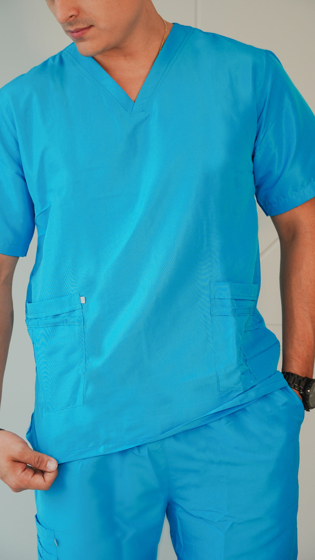 Uniforme Azul chicle - Antifluido rigido