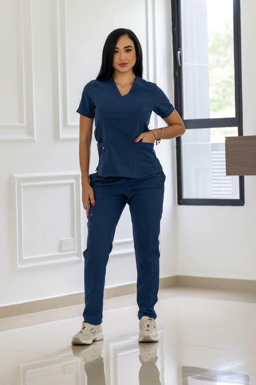 Uniforme Azul Petroleo - Antifluido licrado