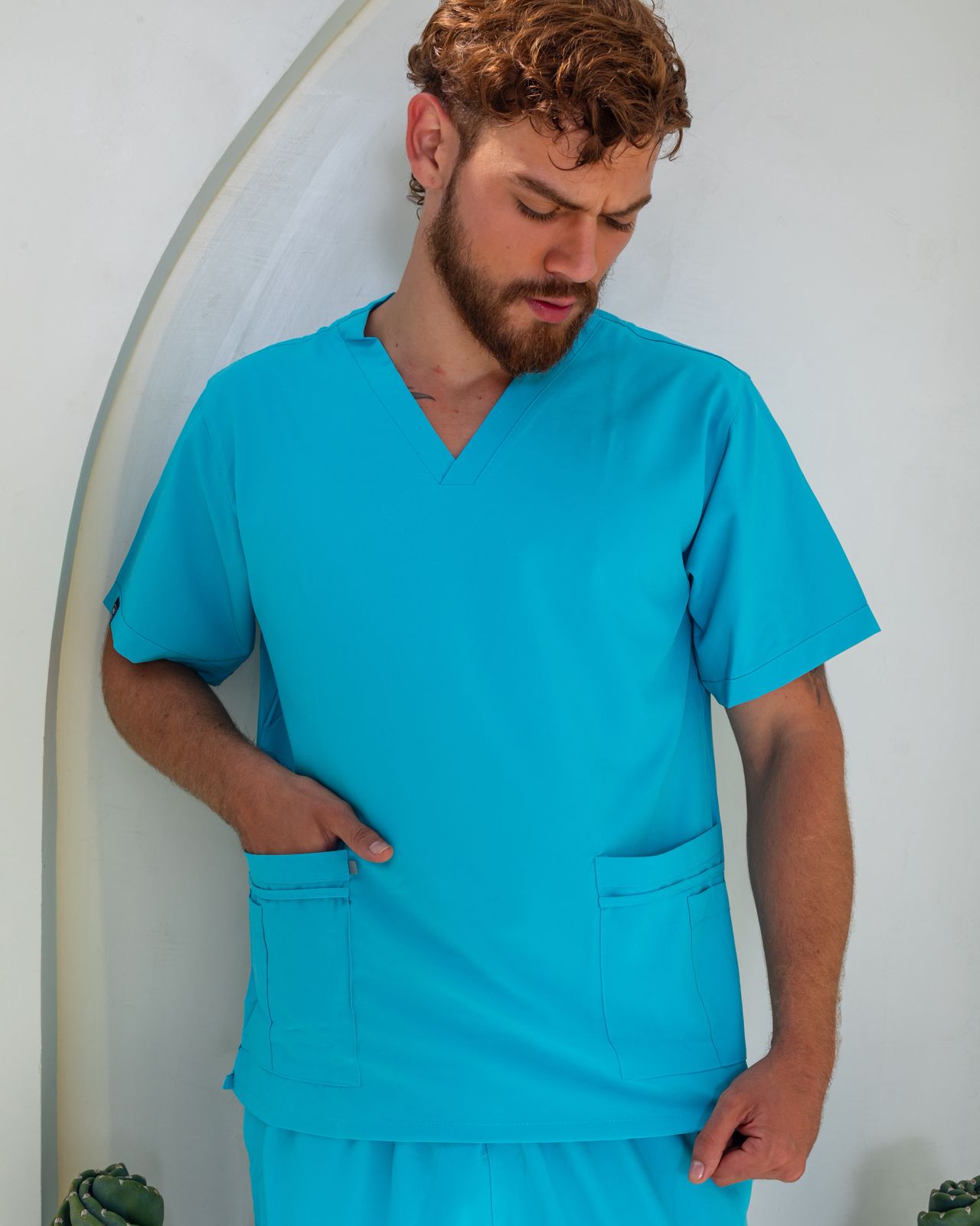 Uniforme Turquesa - Antifluido Licrado