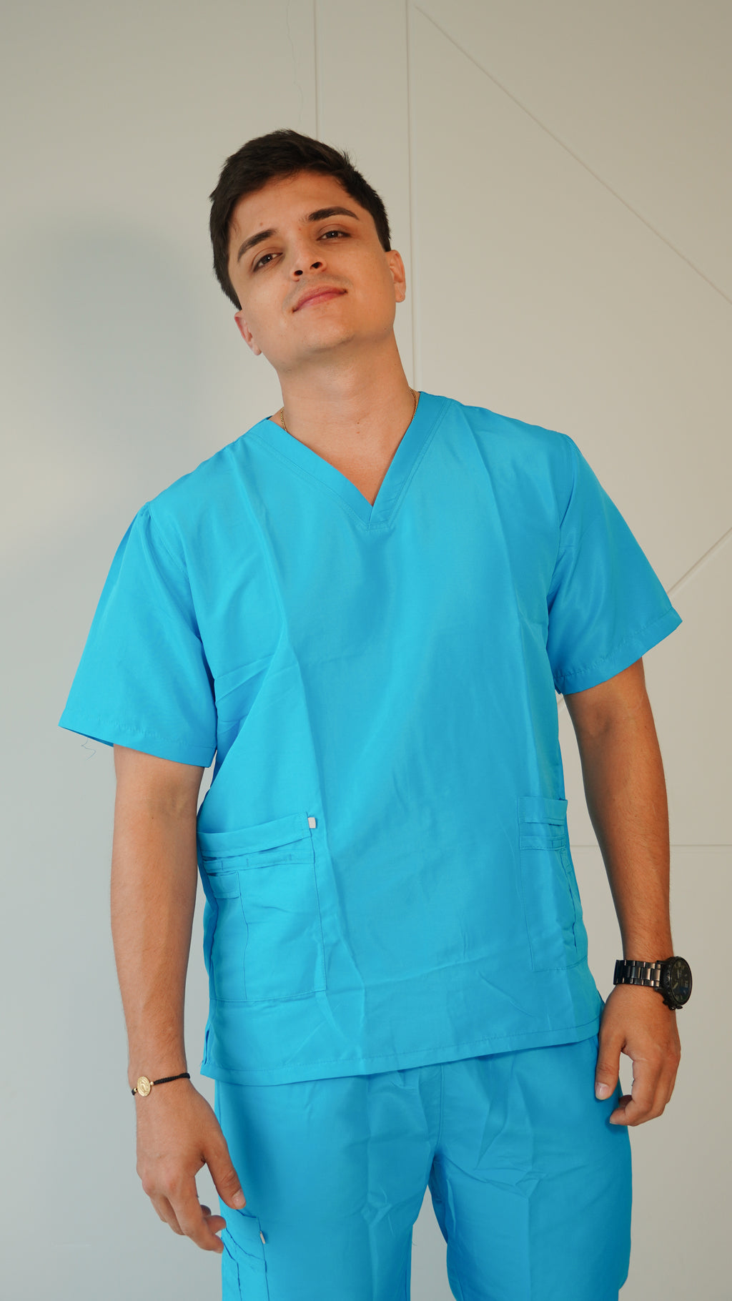 Uniforme Azul chicle - Antifluido rigido