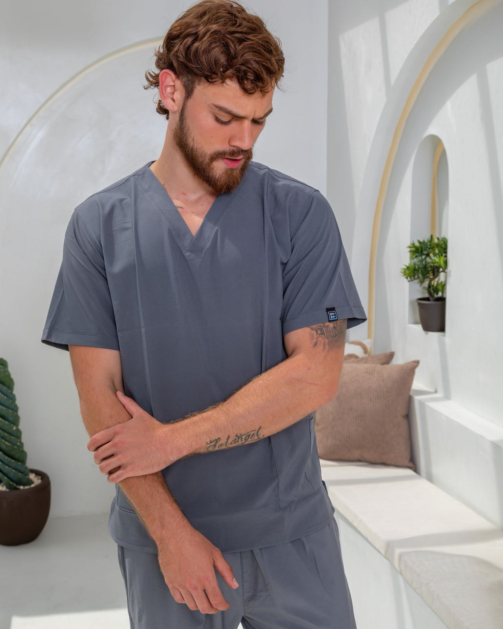 Uniforme Gris Oscuro - Antifluido Licrado