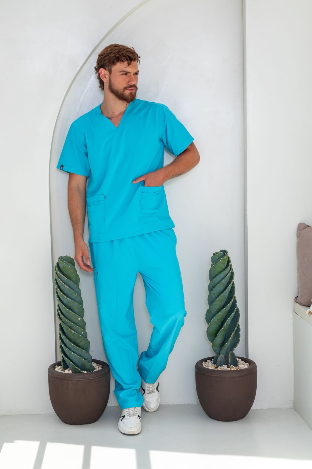 Uniforme Turquesa - Antifluido Licrado